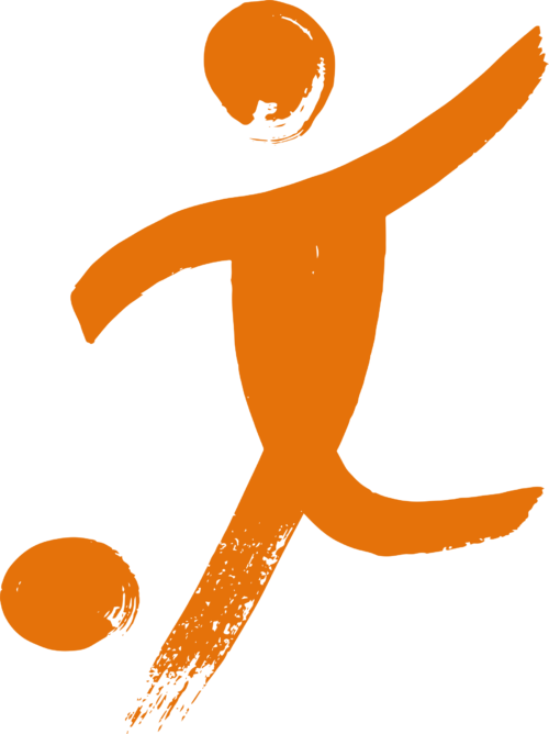 graphic of someone playing football