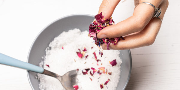 Adding a pinch of flowers to the salt