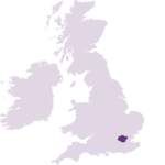 map of the uk with london highlighted