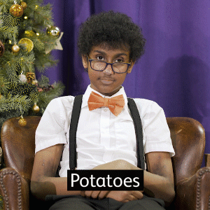 Mr Tyrese signing potatoes