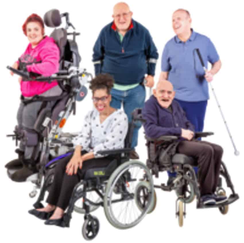 people in wheelchairs