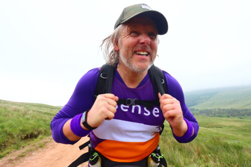 Rob Lloyd hiking to fundraise for Sense.