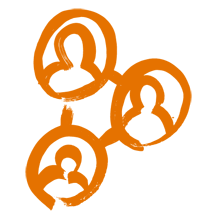 An icon representing connections