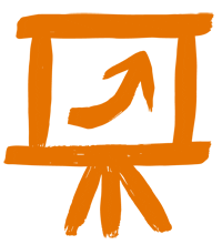 An icon representing skills improvement