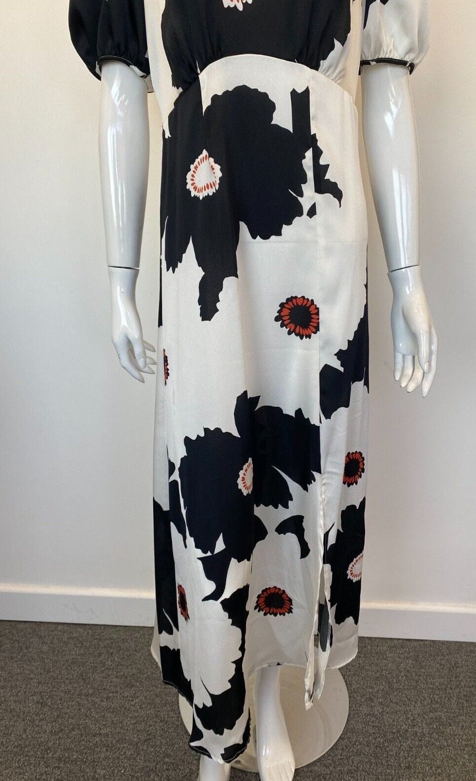 Peacocks Black And White Floral Dress Brand New CDD001 - Sense